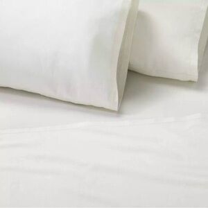 Hearth & Hand Linen Blend Sour Cream Queen Bed Sheet Set 4 pc NEW IN BAG w/ TAGS